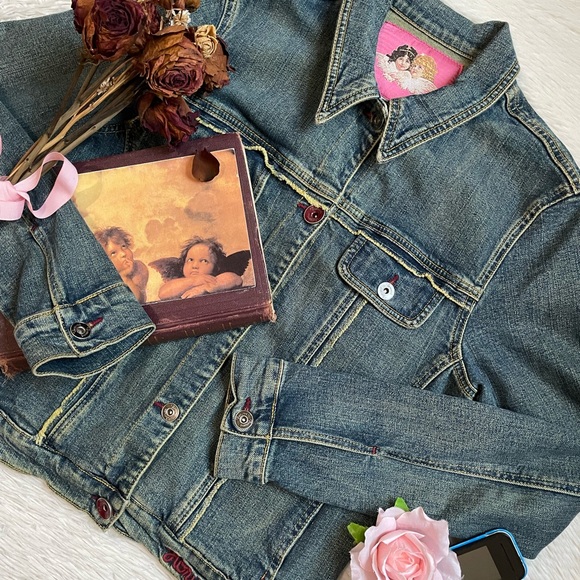 Vintage y2k Fiorucci floral denim jacket - Picture 5 of 17